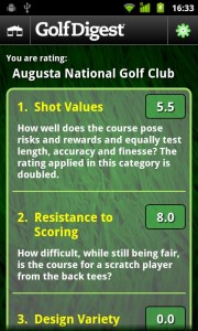 Golf Digest Course Critic Android App