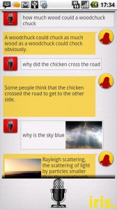 iris. Android App Review