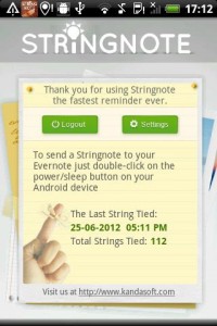 Stringnote for Android