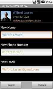 Easy Contact Widget Android App Review